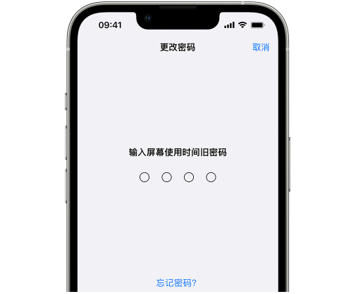 岳塘iPhone屏幕维修分享iPhone屏幕使用时间密码忘记了怎么办 