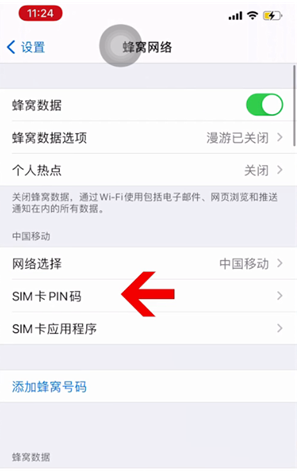 岳塘苹果14维修网分享如何给iPhone14的SIM卡设置密码 