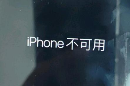 岳塘苹果服务网点分享锁屏界面显示“iPhone 不可用”如何解决 